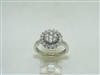 A beautiful diamond 14k white gold ring