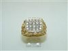 Yellow Gold Nugget Diamond Ring