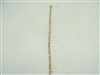 14k yellow gold diamond X bracelet