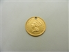 1873 "1 Dollar" 22k Gold Coin Pendant