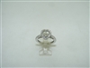 Beautiful halo heart shape diamond engagement ring