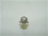 Beautiful vintage diamond white gold ring