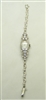 Vintage Hamilton 1960's 14k White Gold Diamond Ladies Wrist Watch