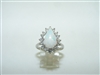 Beautiful Vintage Diamond Opal Ring