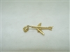 14k yellow gold Airplane pendant