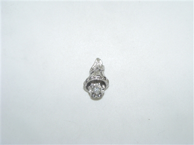 Vintage diamond bell pendant