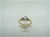 Platinum and 18k Yellow Gold Diamond Ring