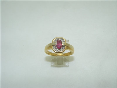 Beautiful Diamond and Ruby Ring