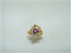 18k yellow gold ruby diamond ring