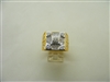 Men's 18k Yellow Diamond Ring