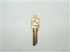 14k yellow gold head doubled sided horse key chain