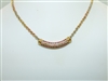 14k Yellow Gold Ruby and Diamond Necklace