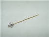 Vintage 14k diamond pin