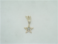 14k yellow gold diamond star