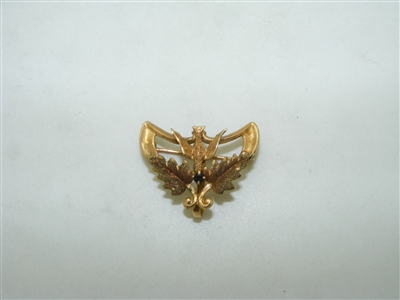 1930's 14k yellow gold bird pin