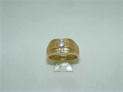 Mens Gold Diamond Ring