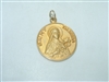 14k yellow gold Saint Teresa Medal