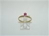 Oval Natural Ruby Yellow Gold Ring