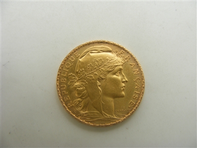Repulique Francaise 22k yellow gold coin