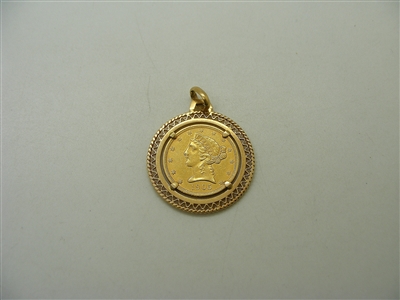 1905 Liberty Head Half Eagles Coin Pendant