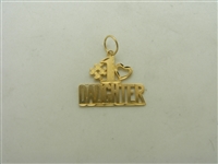 14k Yellow Gold #1 Daughter Pendant