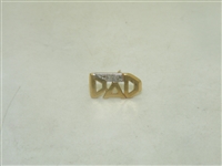 10k yellow gold DAD tie pin