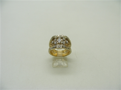 Vintage 1970's 14k Yellow Gold Diamond Ring