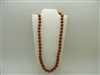 Carnelian Beads Gold Necklace