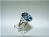 BEAUTIFUL Blue Sapphire Diamond ring