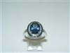 London Blue Topaz Diamond ring