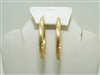 14k yellow gold designer hoop earrings