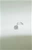 18k white gold nose piercing with diamonds
