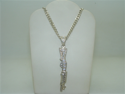925 Sterling silver Shotgun pendant with chain
