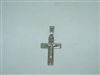 14k white gold cross pendant