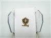 14k yellow gold Jewish Hanukkah menorah tie pin