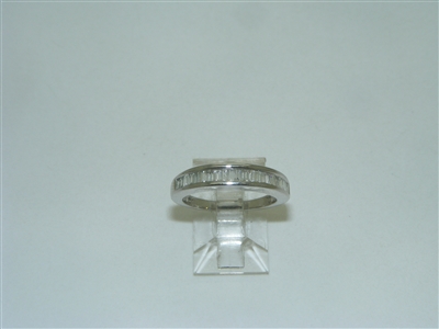 14k white gold diamond band