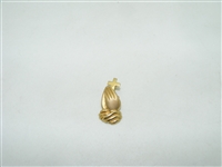 14k yello gold praying hands with cross