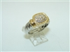 14k White and Yellow Gold Diamond Ring