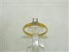 18k Yellow & White Gold Solitary Diamond Ring