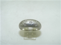 Beautiful 14k white gold diamond band