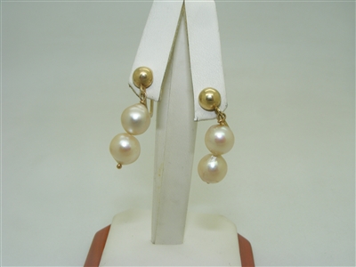 Vintage Beautiful freshwater pearl earrings