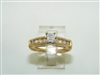 Diamond Yellow Gold Engagement Ring