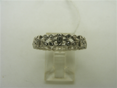 vintage platinum eternity band ring