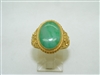 24k yellow gold jade ring