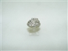 vintage 14k white gold designed diamond ring