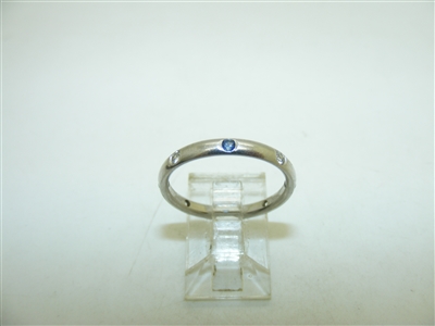 Eternity Ceylon Sapphire White Gold Ring