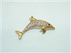 14k Yellow Gold Dolphin Pendant