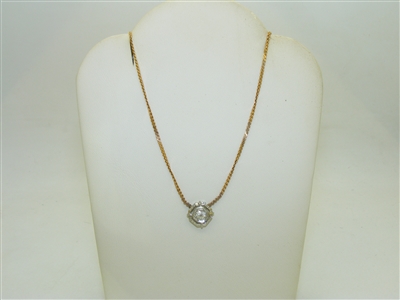 Vintage Necklace with Diamond Pendant