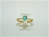 18k Yellow Gold Natural Emerald Ring