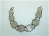 Vintage Antique Silver Coin Bracelete